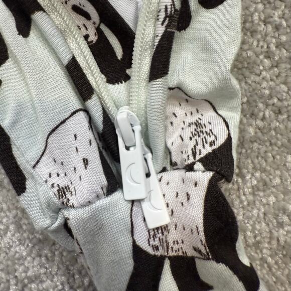 Dreamiere Pandamonium Convertible Footie Bamboo Jammies 2T Mint Green Panda - Picture 6 of 12